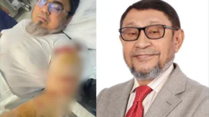 আহত চিকিৎসককে দেখতে হাসপাতালে স্বাস্থ্যমন্ত্রী